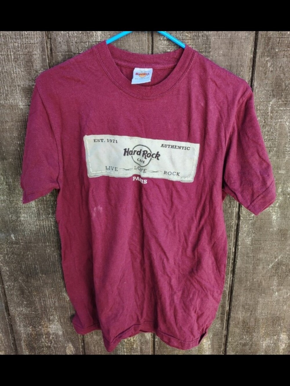 Hard Rock Cafe Maroon Top